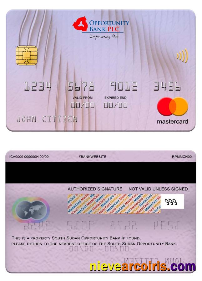 South Sudan Opportunity Bank mastercard